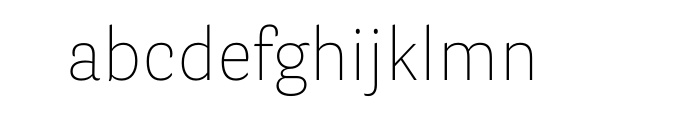 Parry Grotesque Pro Thin Font LOWERCASE