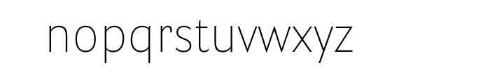 Parry Grotesque Pro Thin Font LOWERCASE