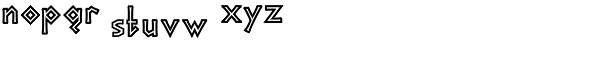 Parthenon Font LOWERCASE