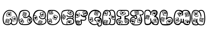 Patches Font UPPERCASE