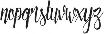 Patronia Script otf (400) Font LOWERCASE
