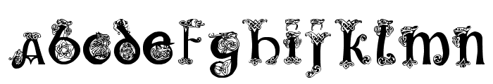 Pauls Illuminated Celtic Font Font LOWERCASE