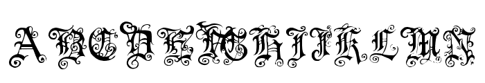 Pauls Swirly Gothic Font Font UPPERCASE
