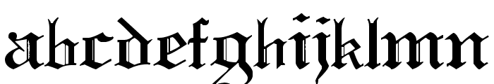 Pauls Swirly Gothic Font Font LOWERCASE