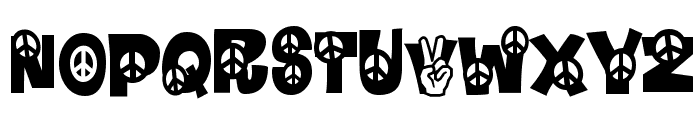 Peace Font LOWERCASE