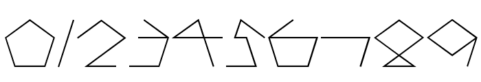 PENTAGRON Font OTHER CHARS