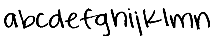 Pea Rigsby Font LOWERCASE