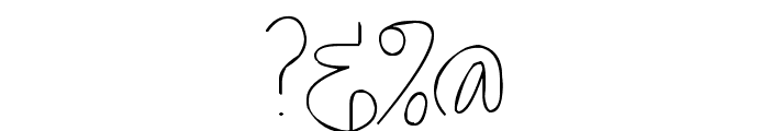 Pea Shally Font OTHER CHARS