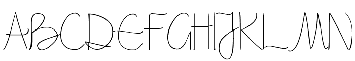 Pea Shally Font UPPERCASE