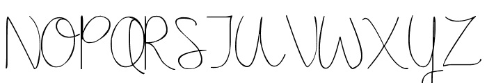 Pea Shally Font UPPERCASE