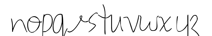 Pea Shally Font LOWERCASE