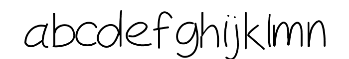 Peaxhandwritinglight Font LOWERCASE