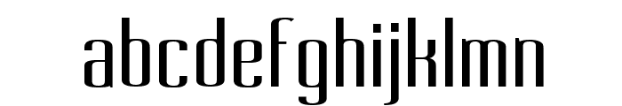 Pecot Condensed Font LOWERCASE