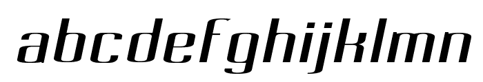 Pecot Oblique Font LOWERCASE