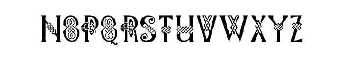 Pee's Celtic Plain Font LOWERCASE