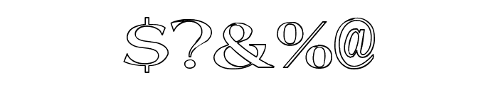 Pee's Celtic outline Font OTHER CHARS