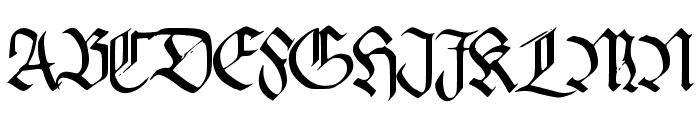 PentaGram s Callygraphy Regular Font UPPERCASE