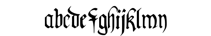 PentaGram s Callygraphy Regular Font LOWERCASE