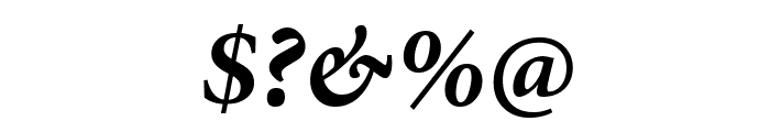 PentaGram s Gothika Bold Italic Font OTHER CHARS