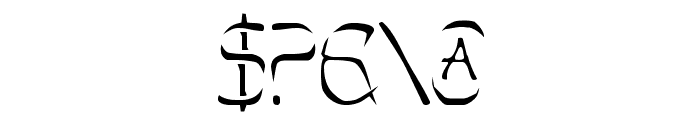 Perdition Font OTHER CHARS
