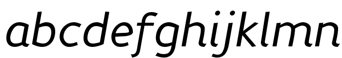 PerspectiveSans-Italic Font LOWERCASE