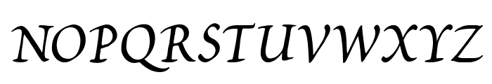 Petitscript-Italic Font UPPERCASE