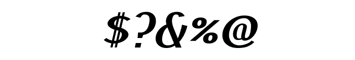 Pfennig Bold Italic Font OTHER CHARS