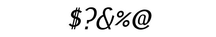 Pfennig Italic Font OTHER CHARS