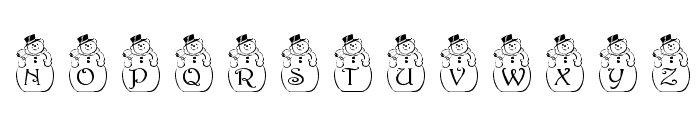 pf_snowman2 Font LOWERCASE
