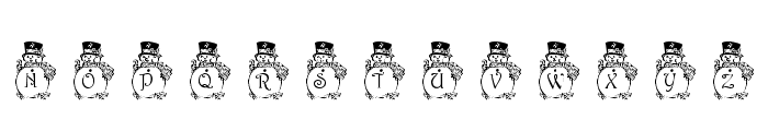 pf_snowman3 Font UPPERCASE