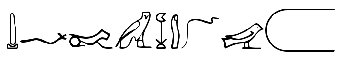 PharaohGlyph Medium Font OTHER CHARS