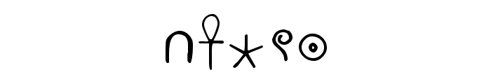 PharaohGlyph Medium Font OTHER CHARS