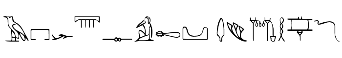 PharaohGlyph Medium Font UPPERCASE