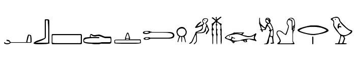 PharaohGlyph Medium Font LOWERCASE