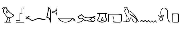 PharaohGlyph Medium Font LOWERCASE