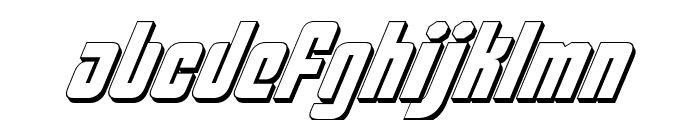 Philadelphia Italic 3D Font LOWERCASE