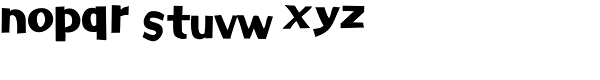 Phoenix Chunky Font LOWERCASE