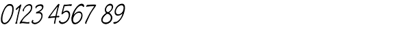 Phollick Compact Oblique Font OTHER CHARS
