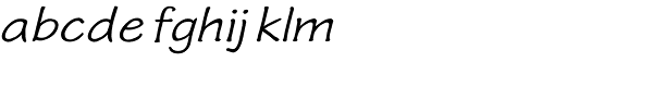Phollick Expand Oblique Font LOWERCASE