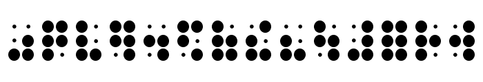 Phono Braille Font LOWERCASE