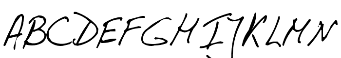 PhontPhreak's Handwriting Font UPPERCASE