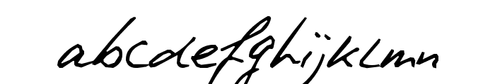 PhontPhreak's Handwriting Font LOWERCASE