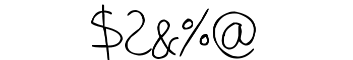 phitradesign Handwritten Thin Font OTHER CHARS