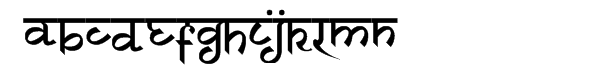 PIXymbols Faux Sanskrit Font LOWERCASE