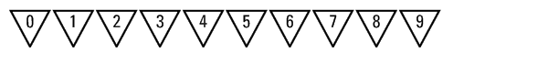 PIXymbols Triangle Alpha & Numeric Triangle Num Font OTHER CHARS