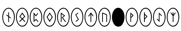 Pi Rho Runestones Font UPPERCASE