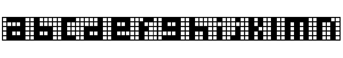 Pica Hole - MRT Font LOWERCASE