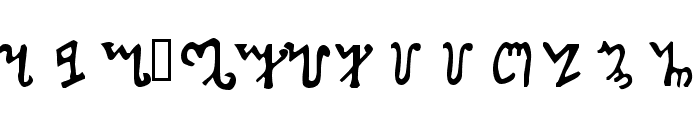 PictishThebian Font LOWERCASE