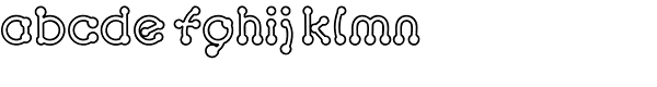 Pierced Outline Font LOWERCASE