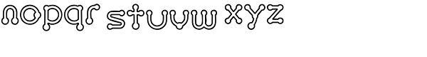 Pierced Outline Font LOWERCASE